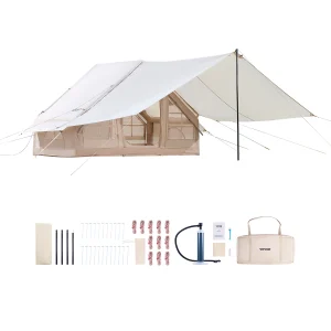 Inflatable 3–5 person camping tent