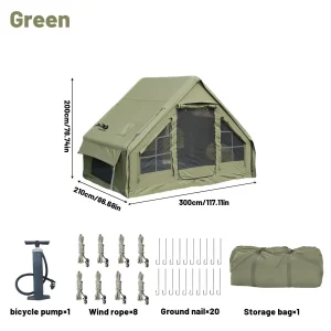 4–8 person inflatable waterproof camping tent