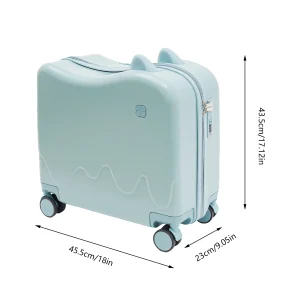 18" kids ride-on suitcase with wheels