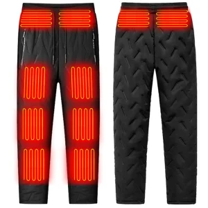 Unisex heated thermal pants, waterproof outdoor wear